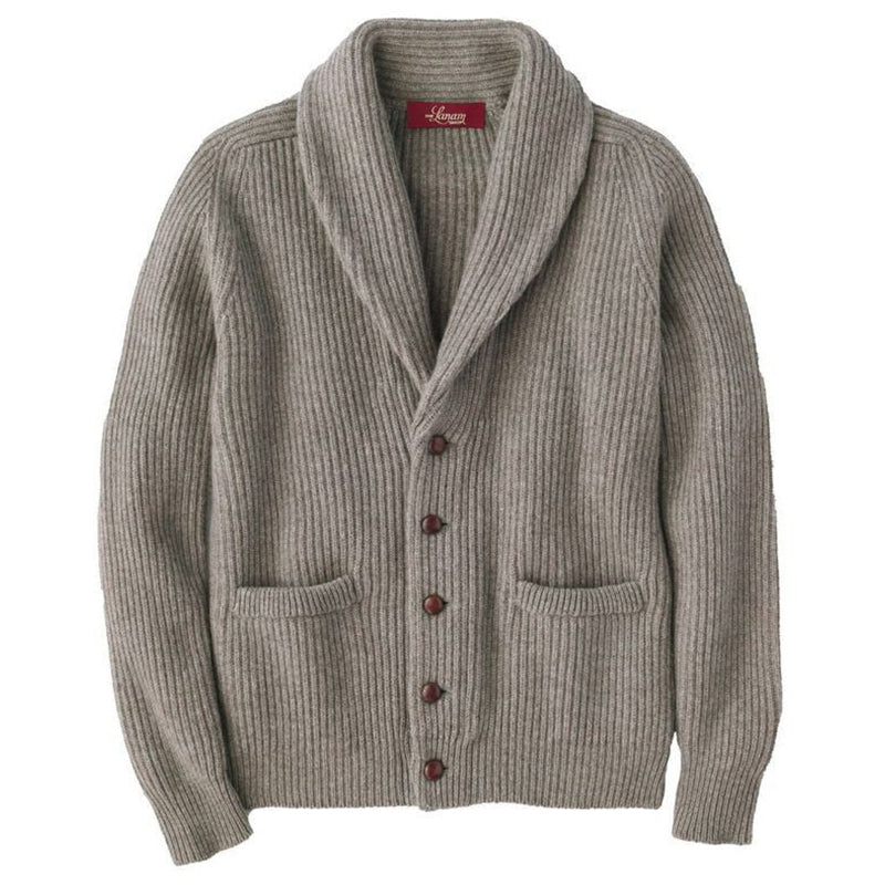 Lambswool Shawl Collar Cardigan