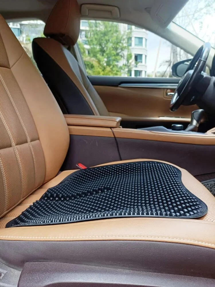 Breathable Cool Car Four Seasons Single Piece Office Honeycomb Silicone Pad Washable Seat Cushion