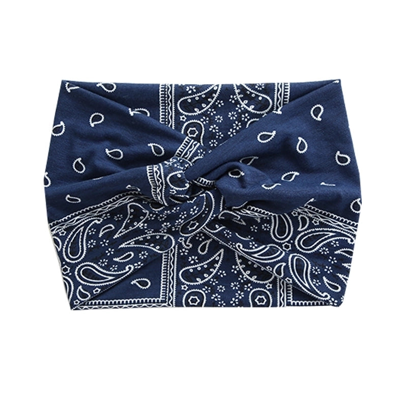 Retro Classic Style Plaid Flower Leopard Polyester Hair Band