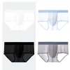 New Men's Sexy Ice Silk Ultra-thin Transparent Briefs