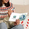 6PCS DIY Diamond Art Greeting Cards Ocean Theme Congratulations Cards & Gifts
