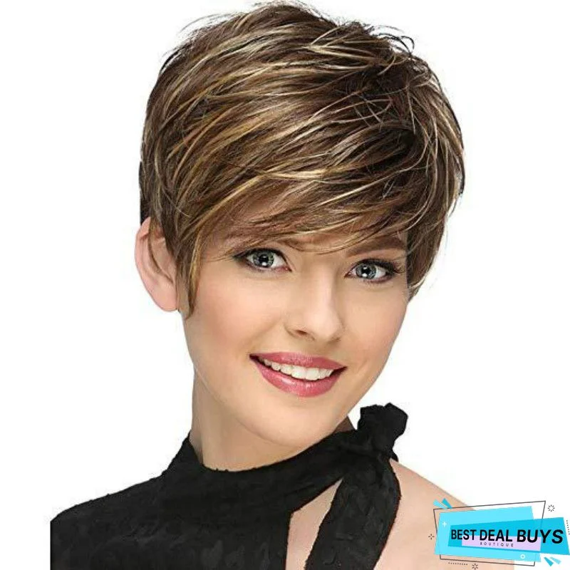 New Wig Hot Selling Women's Short Curly Hair Chemical Fiber Head Cover