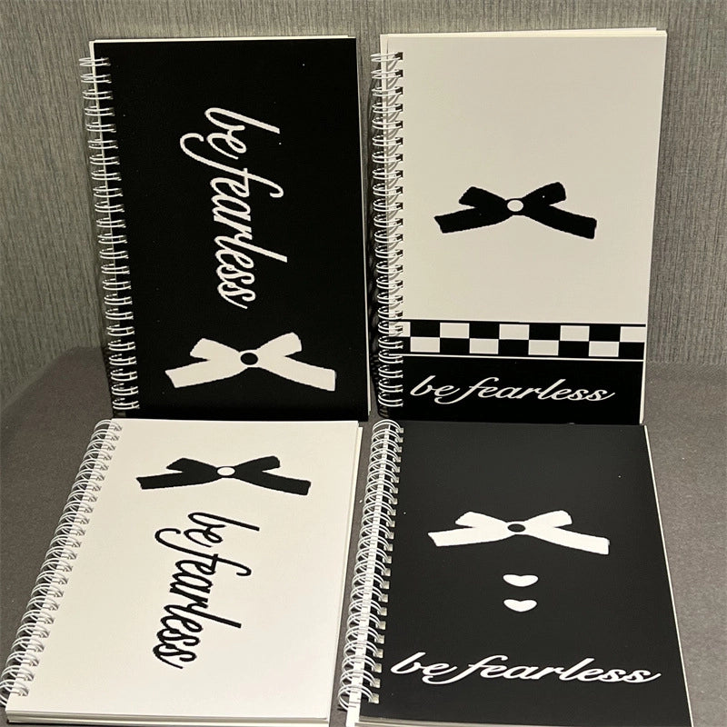 4 PCS/Package Letter Bow Knot Learning Paper Sweet Notebook