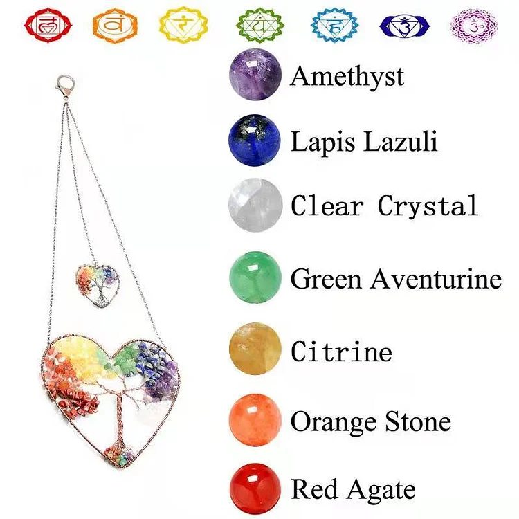 The Components of Chakra Love Tree Of Life Decoration Ornaments