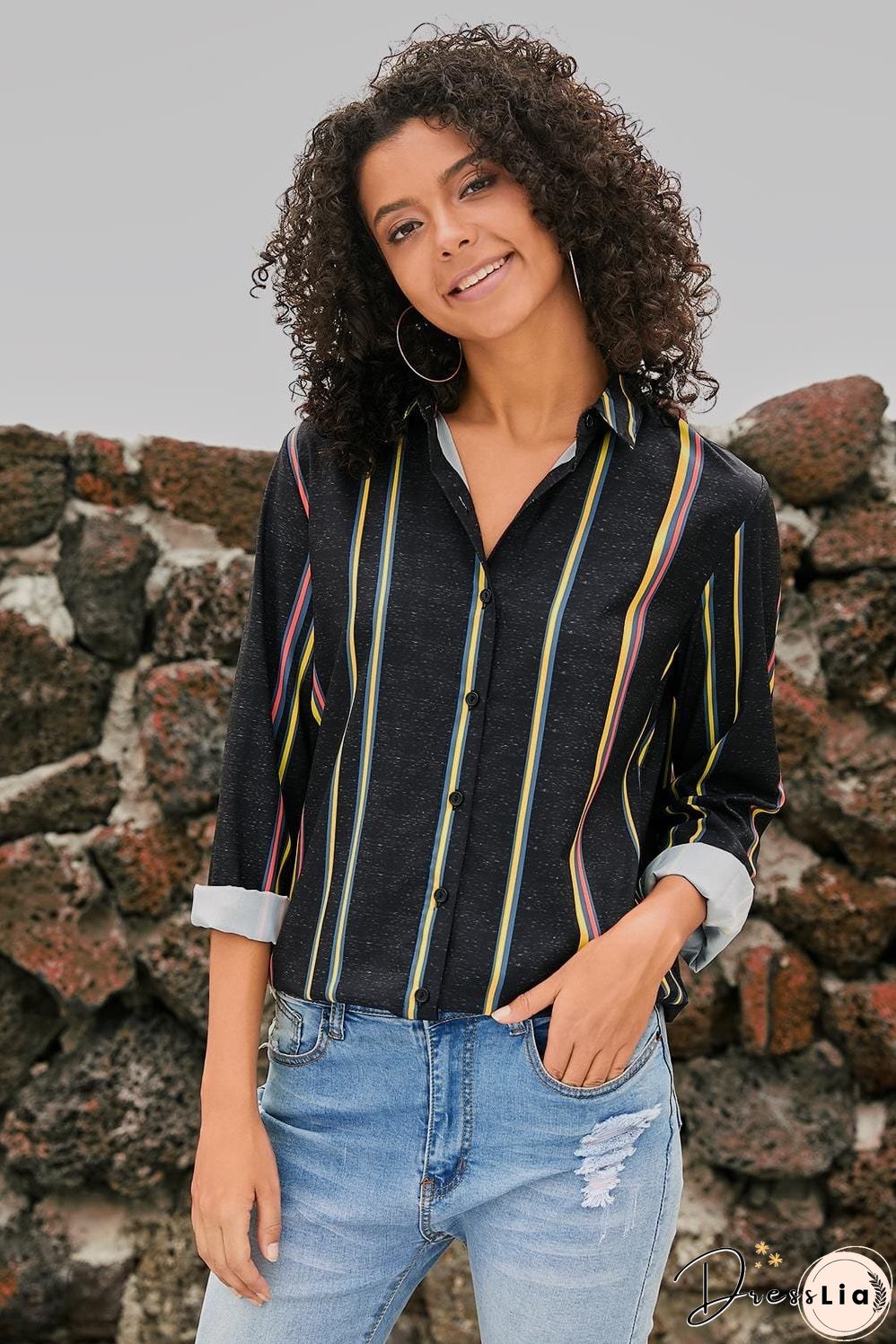 Weekend Casual Striped Shirt