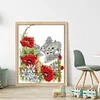 (Counted/Stamped)Four Seasons Summer Poppy-14CT Cross Stitch 21*26cm/8.27*10.24in