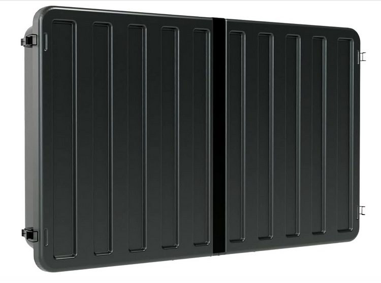 Outdoor TV Hard Cover Weatherproof Protection for Television - Mounts Right on The Wall - TV Wall Mounting Bracket Included … Black 