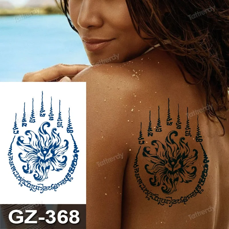 juice tattoo natural fruit ink body art painting Semi-permanent tattoo sticker lasting 7-15 days cartoon anime rabbit elephant