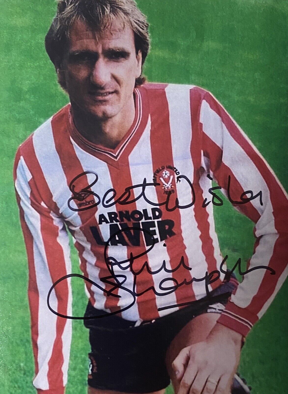 Phil Thompson Genuine Hand Signed Sheffield United 6X4 Photo Poster painting