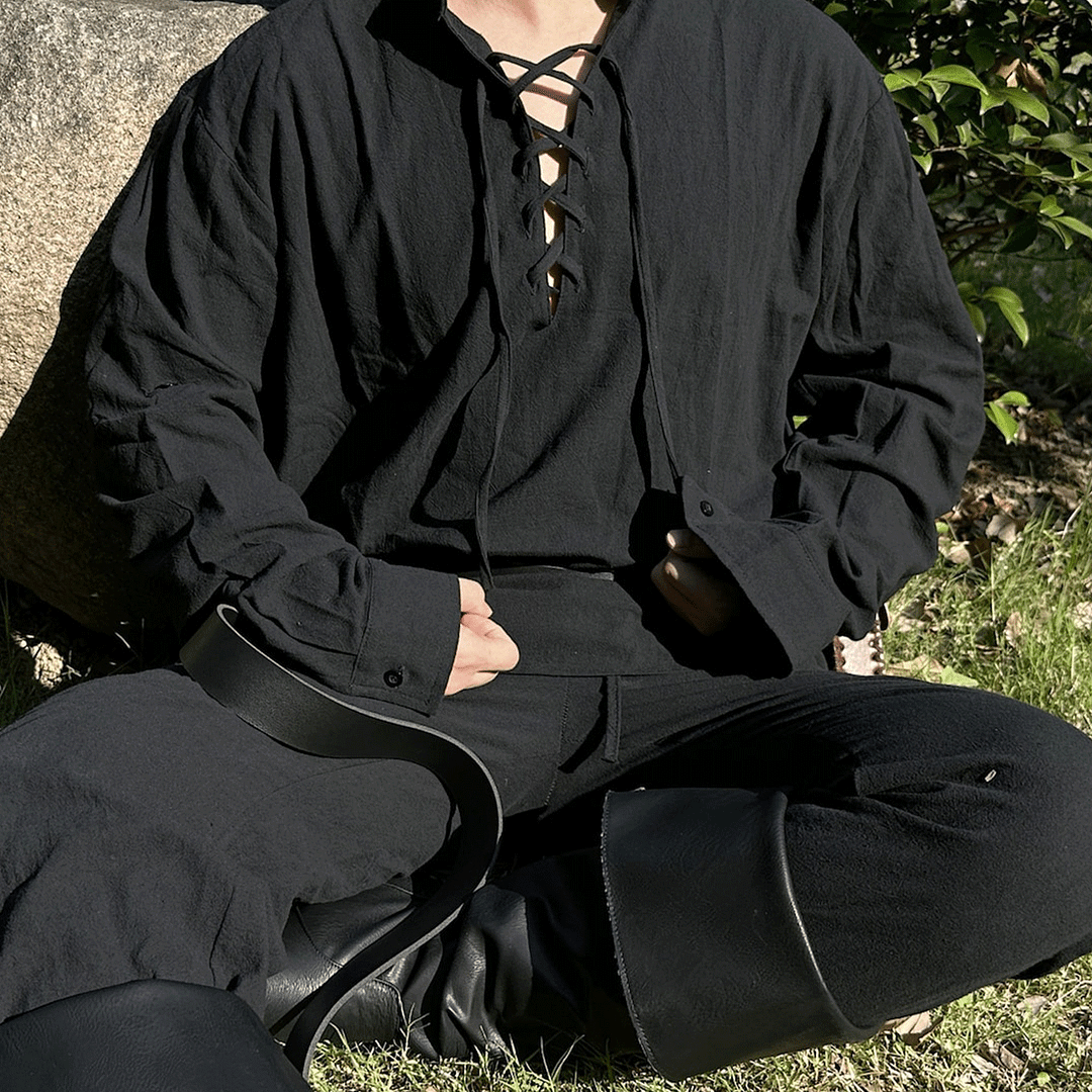 Vintage Linen Renaissance Viking Shirt-inspireuse