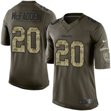 Cowboys #20 Darren McFadden Green Men's Stitched NFL Limited Salute To Service Jersey