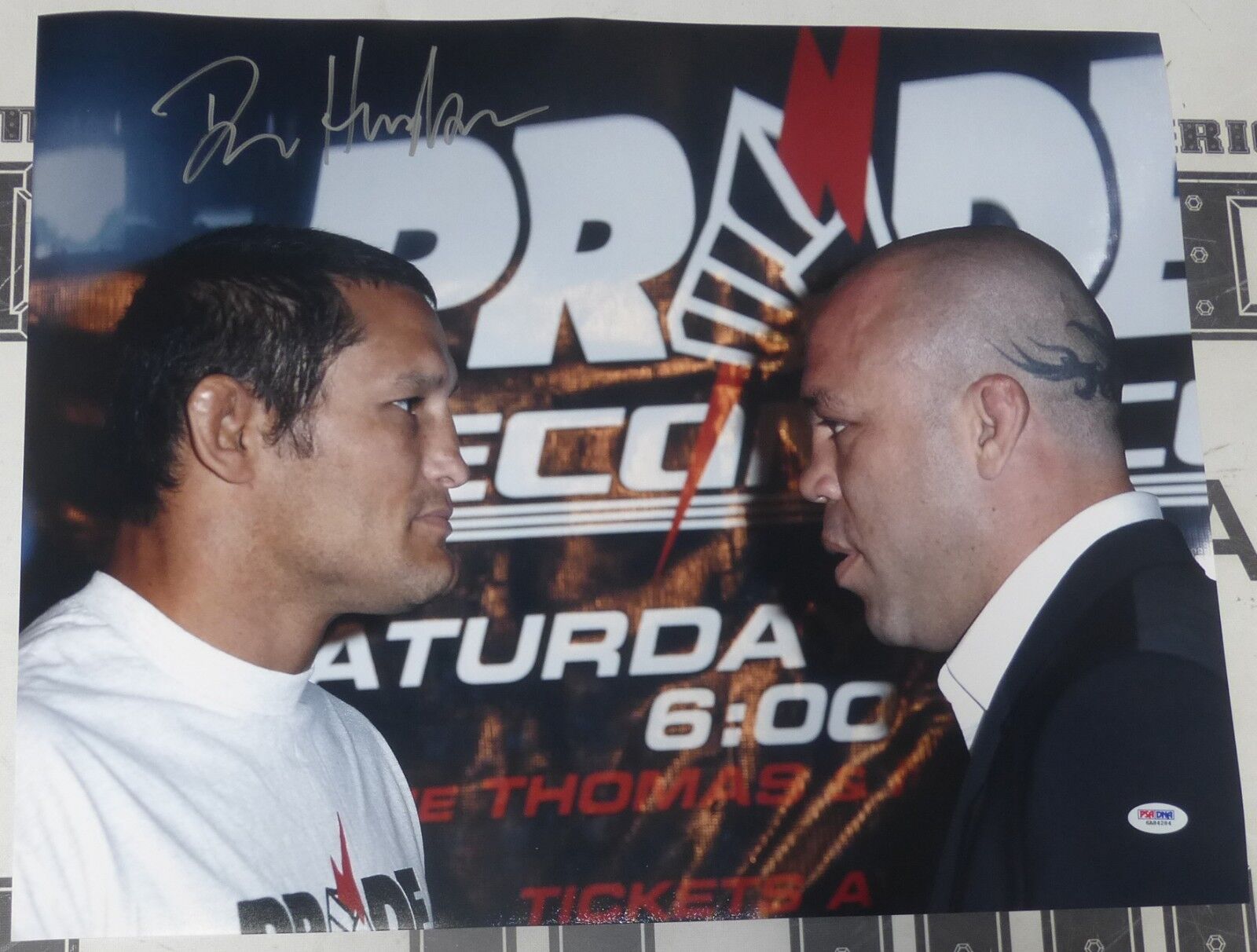 Dan Henderson Signed UFC 16x20 Photo Poster painting PSA/DNA COA Pride Picture w Wanderlei Silva