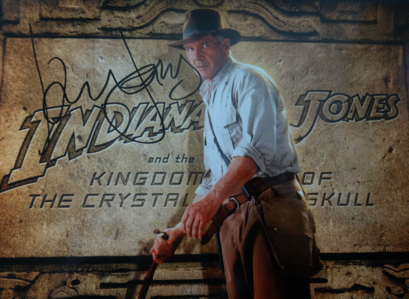 HARRISON FORD Signed 'Indiana Jones' Photo Poster paintinggraph - Film Star Actor - preprint