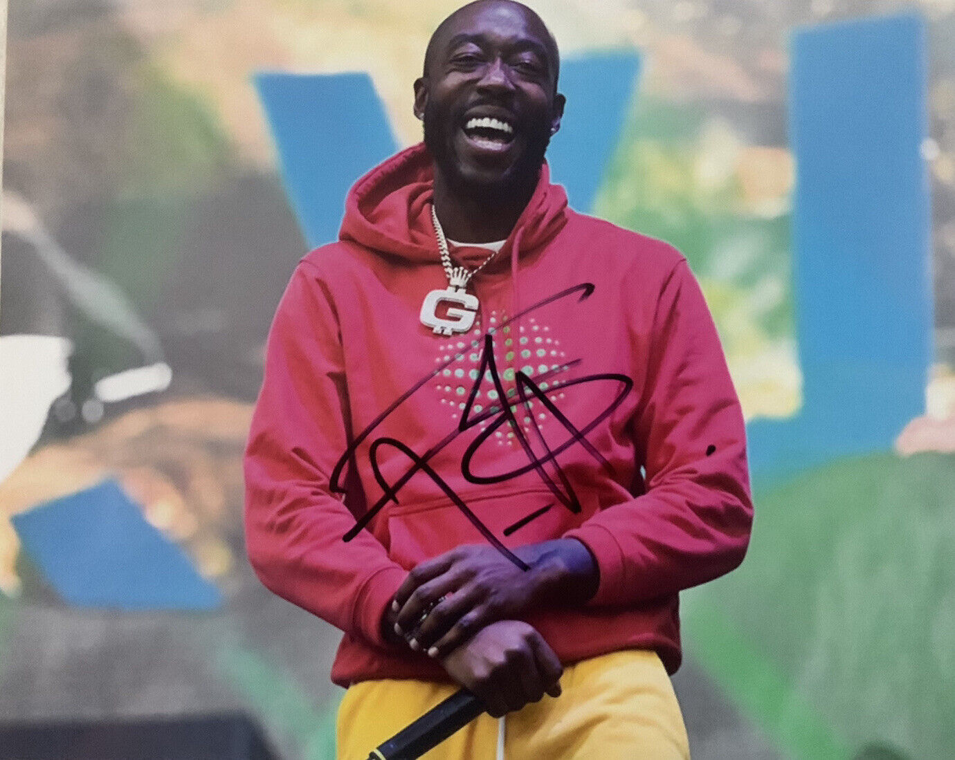 FREDDIE GIBBS HAND SIGNED 8x10 Photo Poster painting RAPPER AUTOGRAPH AUTHENTIC RARE COA