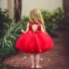 Girl Cute Princess Dress Birthday Party Sequin Formal Fluffy Cake Ball Gown - honeylives