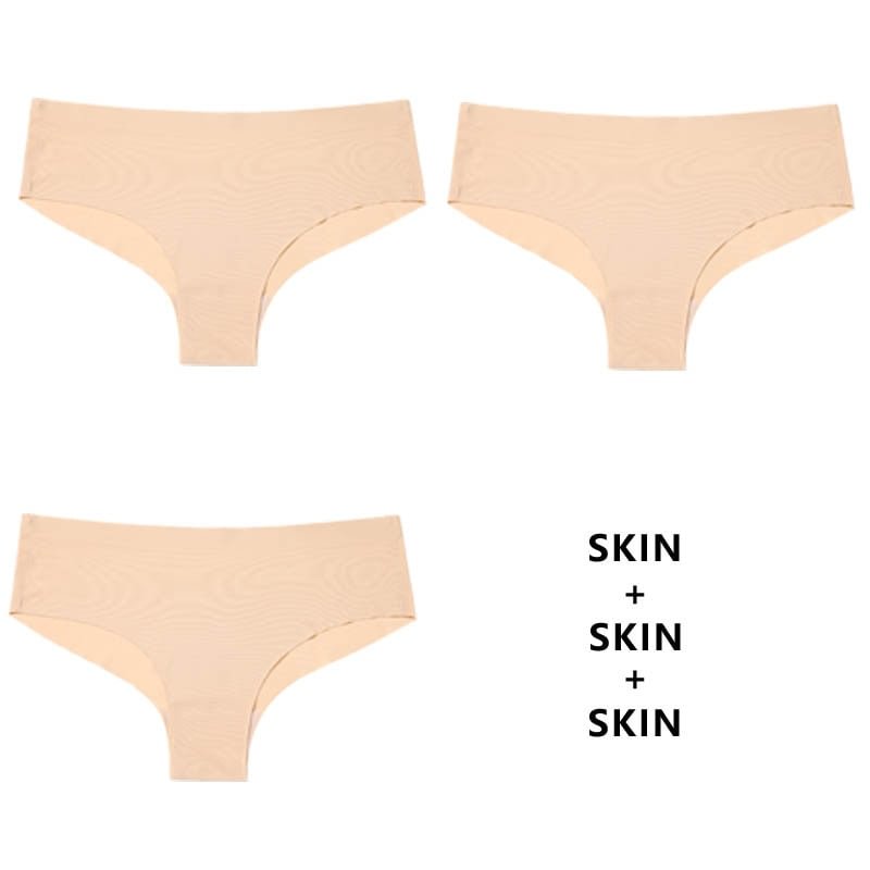 CINOON 3Pcs/Lot Seamless Panty Set Underwear Female Comfort Intimates Fashion Low-Rise Briefs Panties Women Sexy Lingerie