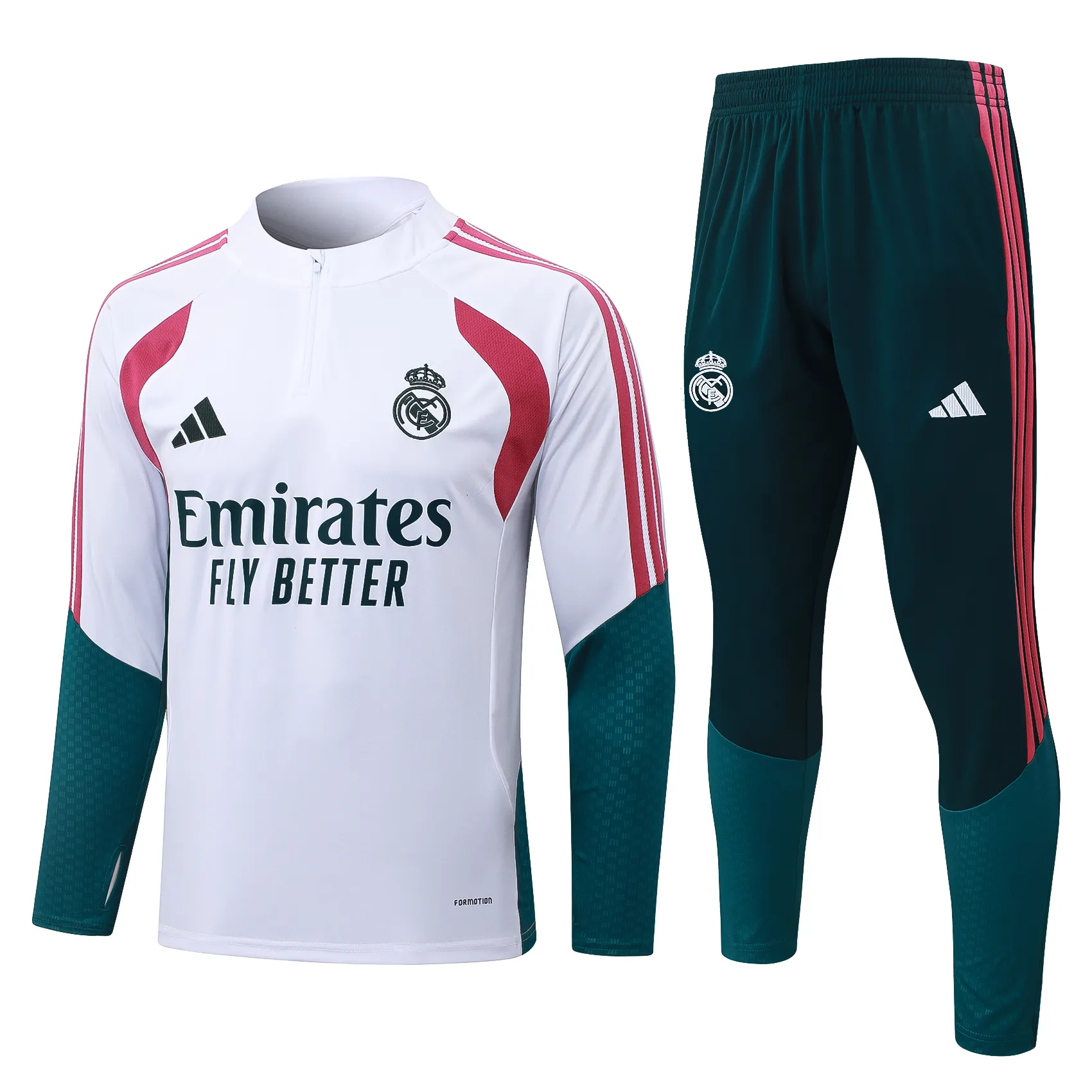 26/27 Real Madrid Half-Pull Training Kit Football Thai Quality