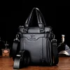Men's Leather Business Casual Handbag Briefcase