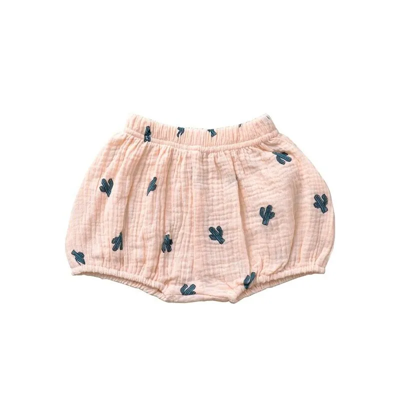 Baby Infant Girl Boy Cotton Linen Bloomer Shorts Pants Bottoms Underwear