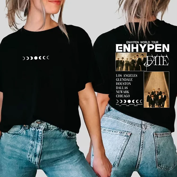 ENHYPEN 2023 World Tour FATE Stitching Poster T-shirt