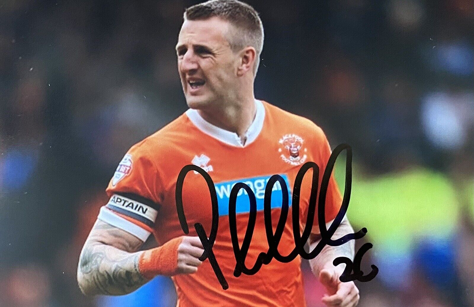 Peter Clarke Genuine Hand Signed Blackpool 6X4 Photo Poster painting