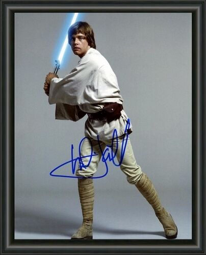 MARK HAMILL Star Wars Luke A4 SIGNED Photo Poster painting POSTER  POSTAGE