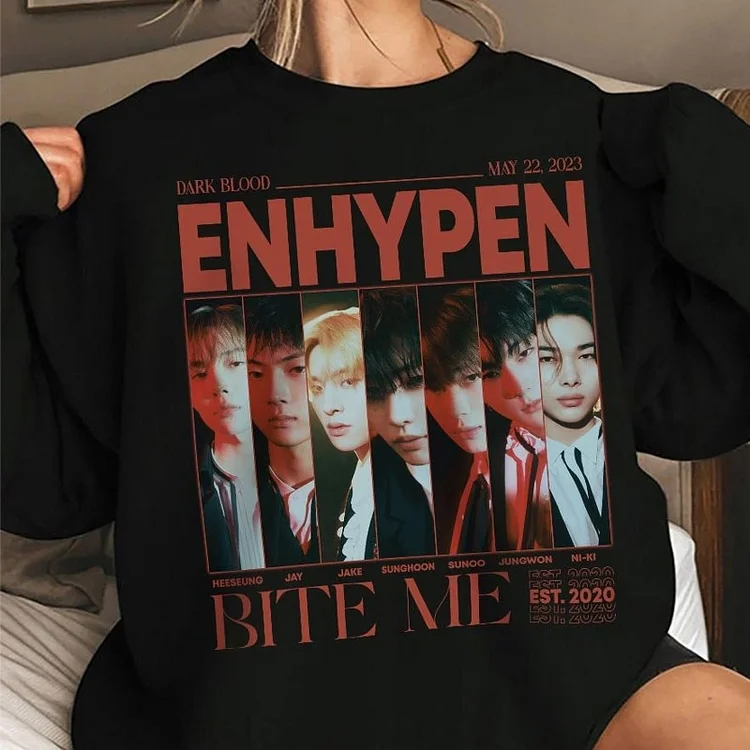 Sunghoon Kpop Shirt Enhypen Dark Blood Album Sweatshirt 