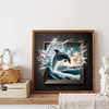 Diamond Painting-DIY Full Round Drill Dolphin(40*40CM)