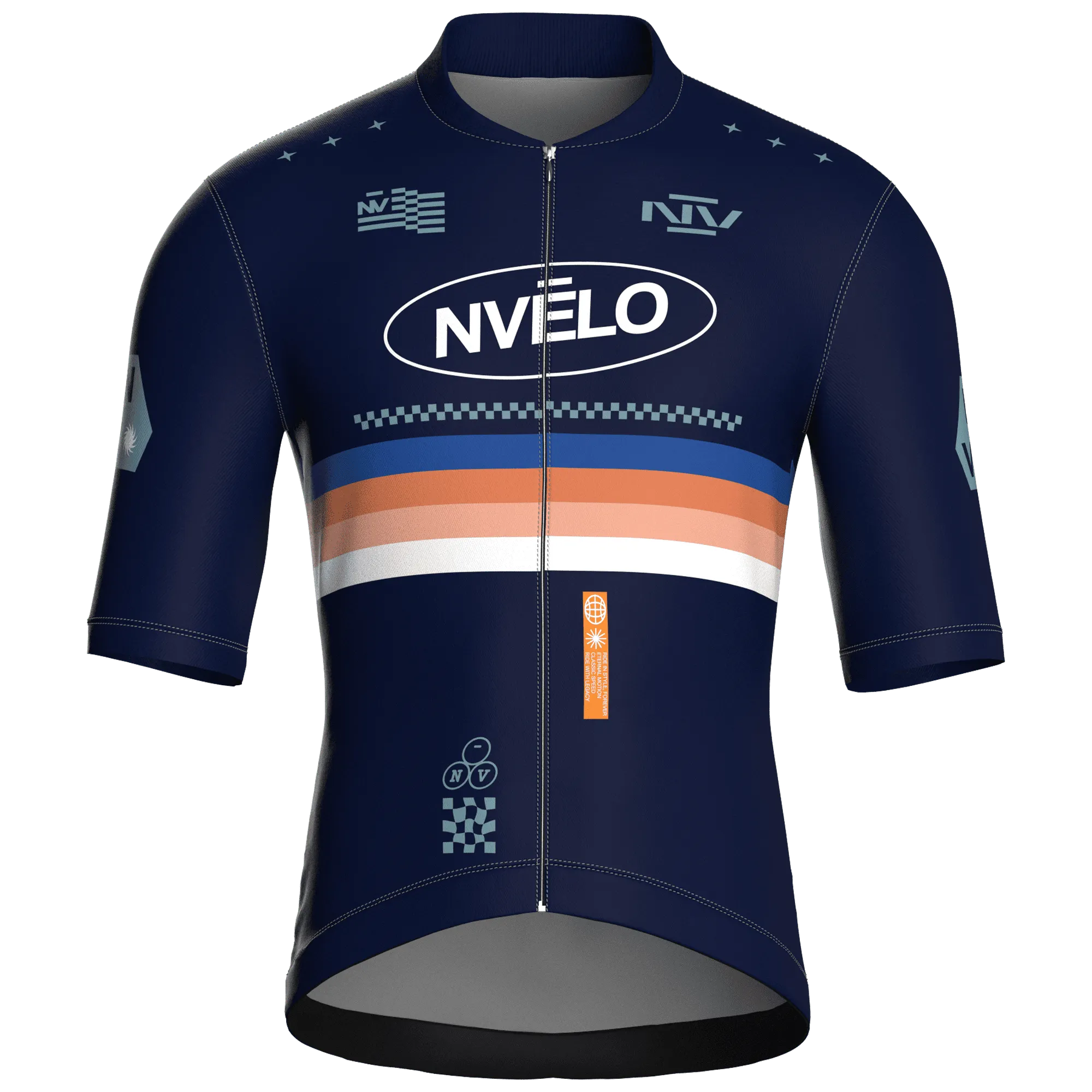 Meridian Navy Jersey – Cycling Short Sleeve Race Fit