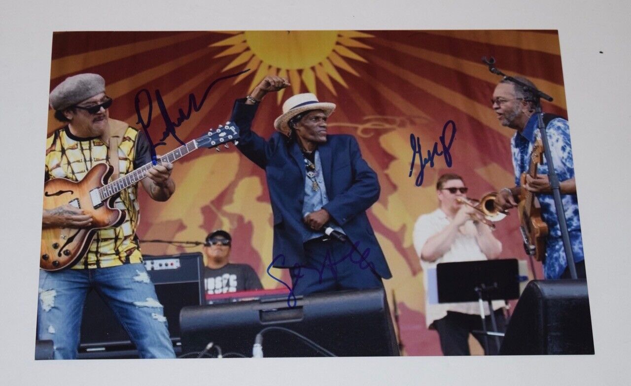 The Meters Band Signed 8x12 Photo Poster painting Leo Nocentelli George Porter Jr Modeliste COA