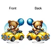 DIY Car Balloon Bear Acrylic Special Shape Diamond Painting Desktop Ornaments