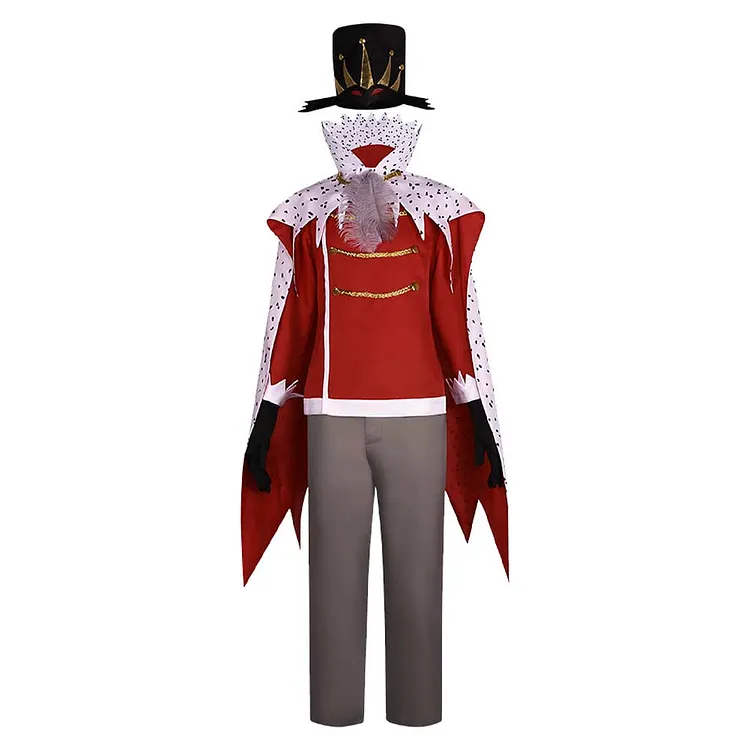 Helluva Boss Stolas Red Set Hazbin Hotel Outfits Cosplay Costume Halloween Carnival Suit