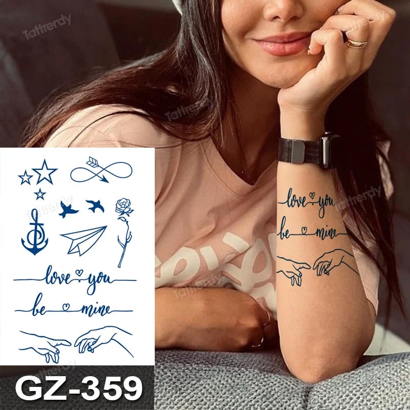 juice tattoo natural fruit ink body art painting Semi-permanent tattoo sticker lasting 7-15 days cartoon anime rabbit elephant