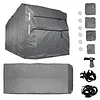[US Local Warehouse] 420D Oxford Fabric Travel Trailer RV Cover Anti- Trailer Cover for Winter Snow