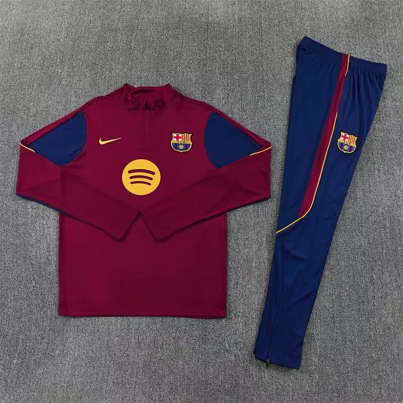 26/27 Barcelona Half-Pull Training Suit Jersey Set