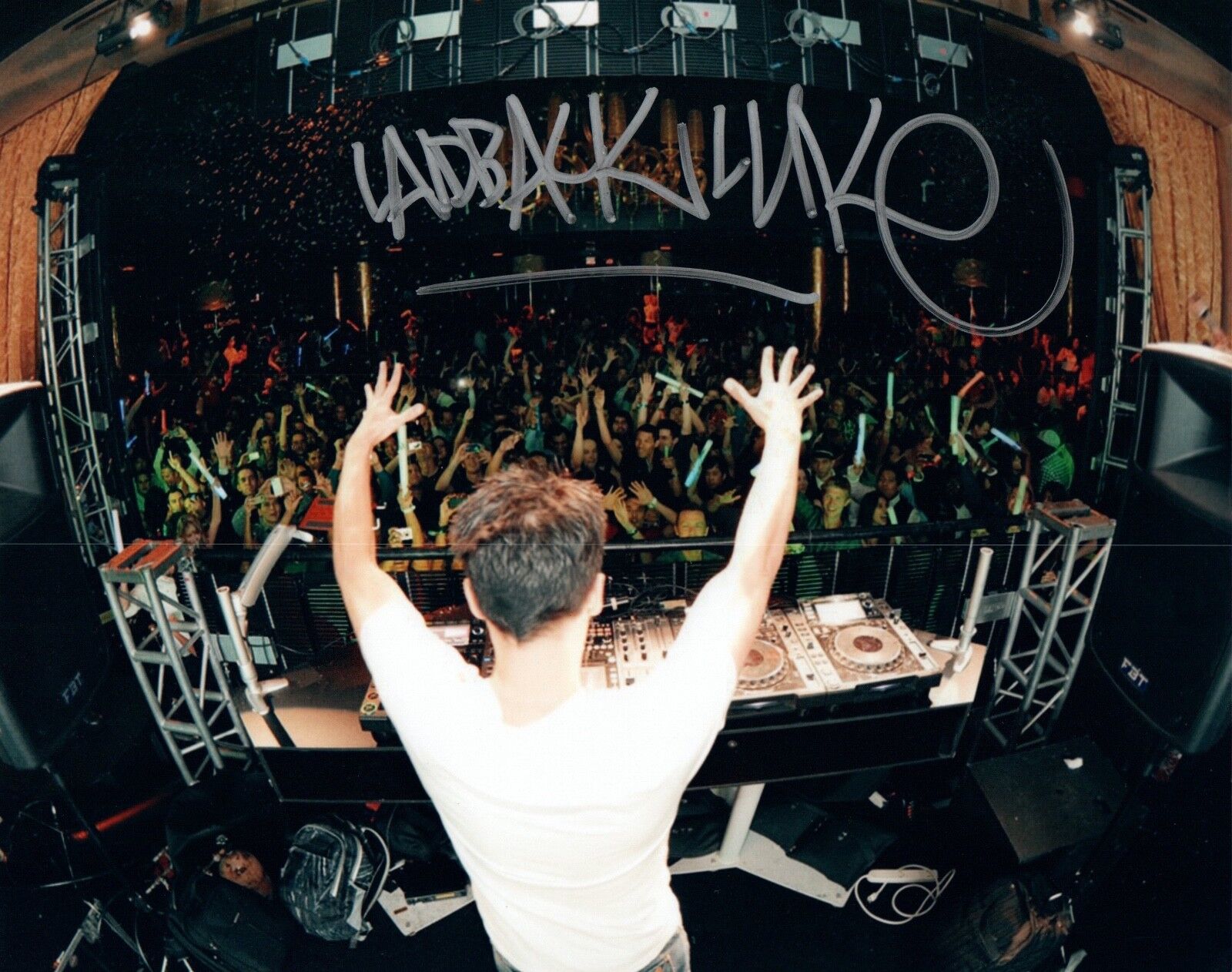 DJ LAIDBACK LUKE Signed Autographed 8x10 Photo Poster painting EDM DJ COA VD