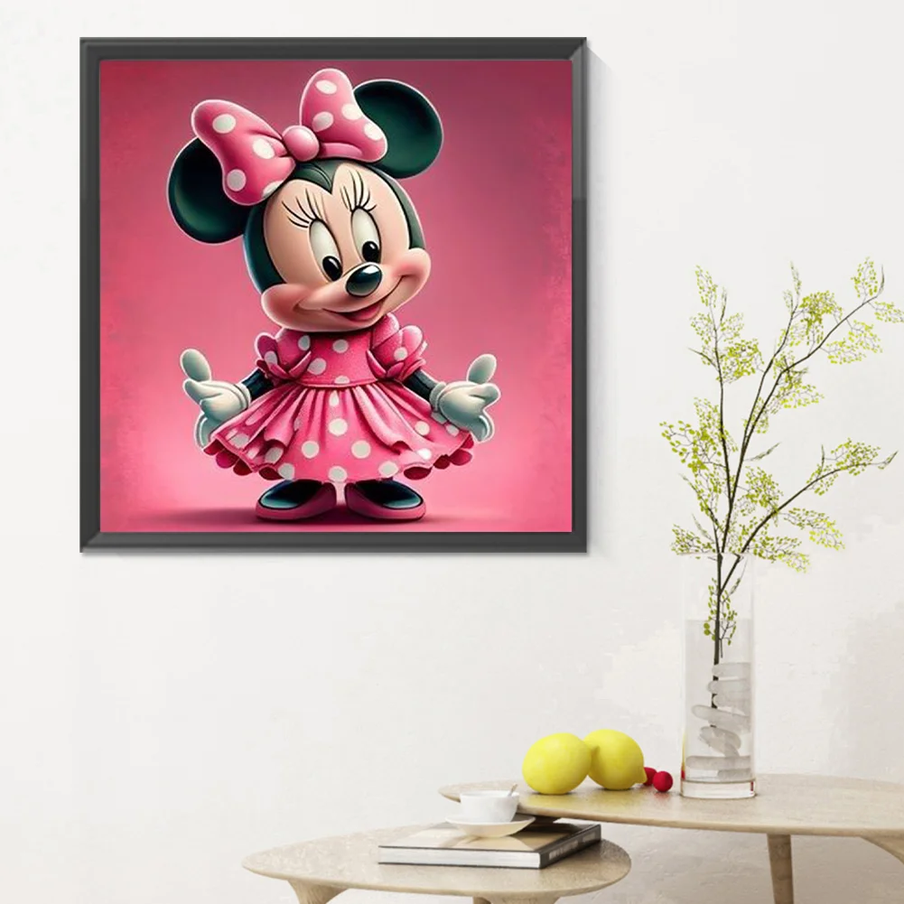 Full Round Diamond Painting 30*30cm - Disney Minnie