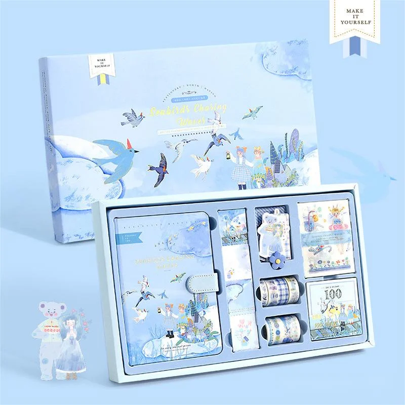 Fairy Tales Series Girl's Hand Book Gift Box Set Cute Ins Style Student Notebook Book Gift Box-Himinee.com