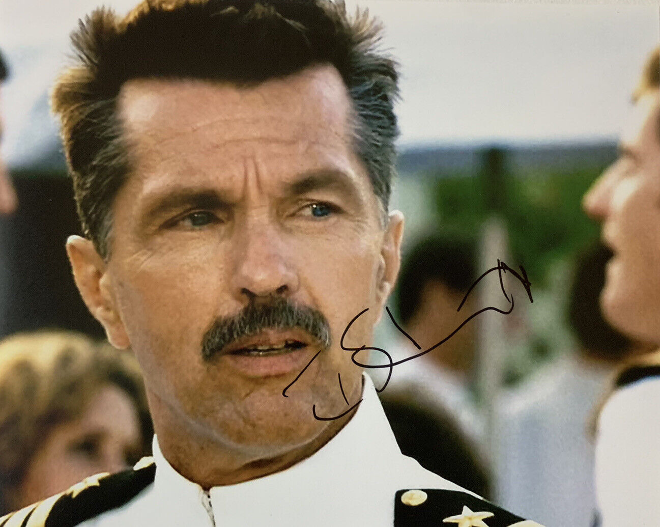 TOM SKERRITT HAND SIGNED 8x10 Photo Poster painting TOP GUN MOVIE AUTHENTIC AUTOGRAPH RARE