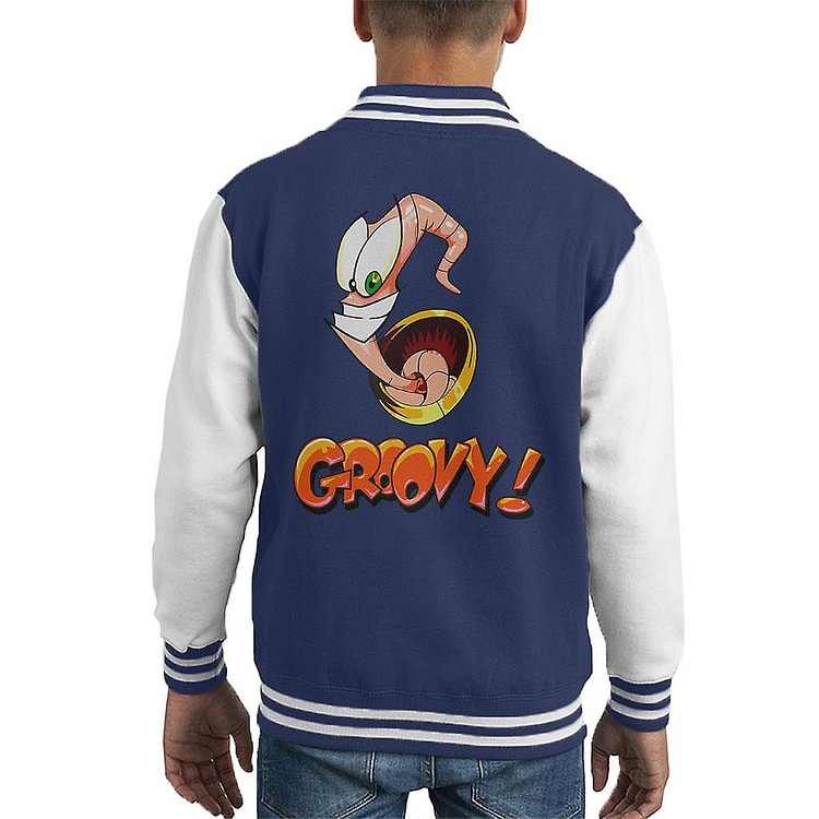 Earthworm Jim Groovy Kid's Varsity Jacket