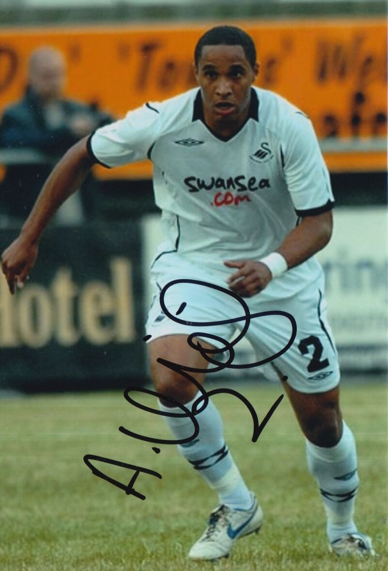 SWANSEA CITY HAND SIGNED ASHLEY WILLIAMS 6X4 Photo Poster painting 5.