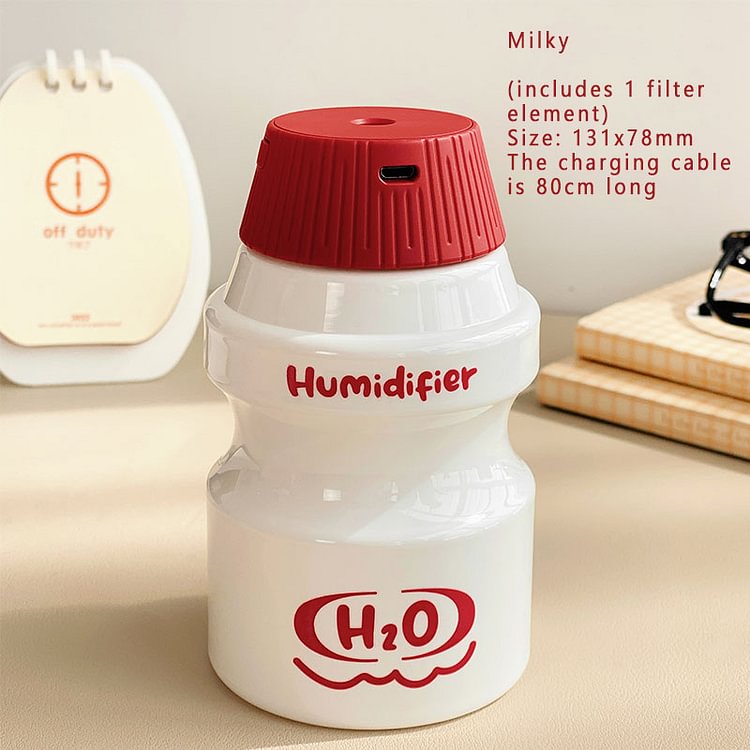 JOURNALSAY Cute Baby Bottle Air Humidifier Office Desktop Decoration
