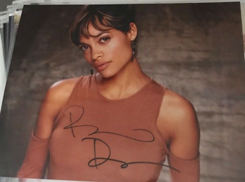 Rosario Dawson Autographed Hand Signed 8x10 Photo Poster painting with COA SEXY! RARE!