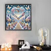 Flowers Heart  - Diamond Painting - Partial Special Shaped Drill(Canvas|30*30cm)
