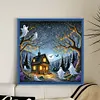 Halloween Haunted House-11CT Stamped Cross Stitch 50*50cm/19.69*19.69in