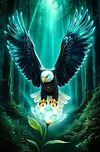 Luxury AB Velvet Diamond Painting Kit - Eagle