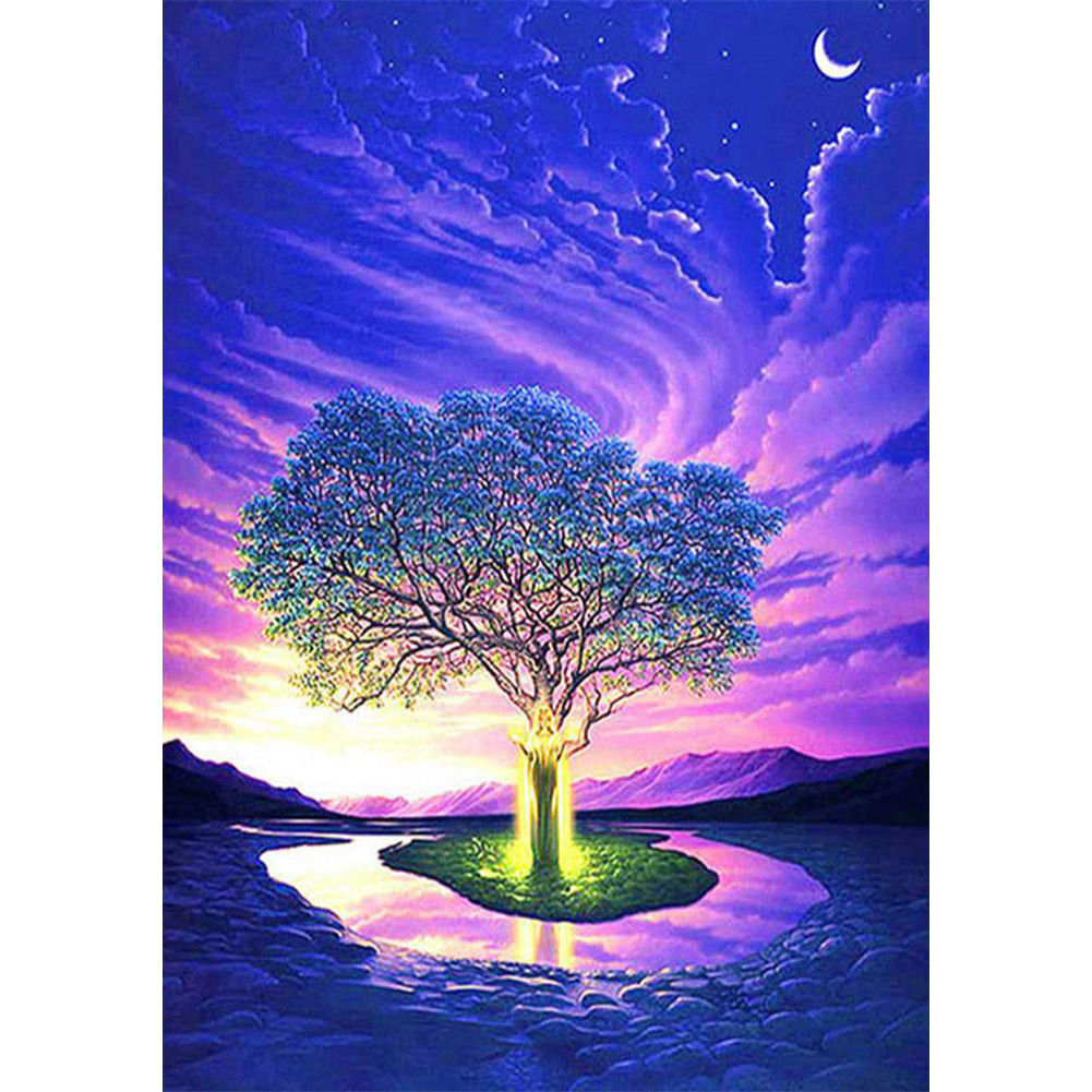 

Tree - 11CT Stamped Cross Stitch - 38*50CM, 501 Original