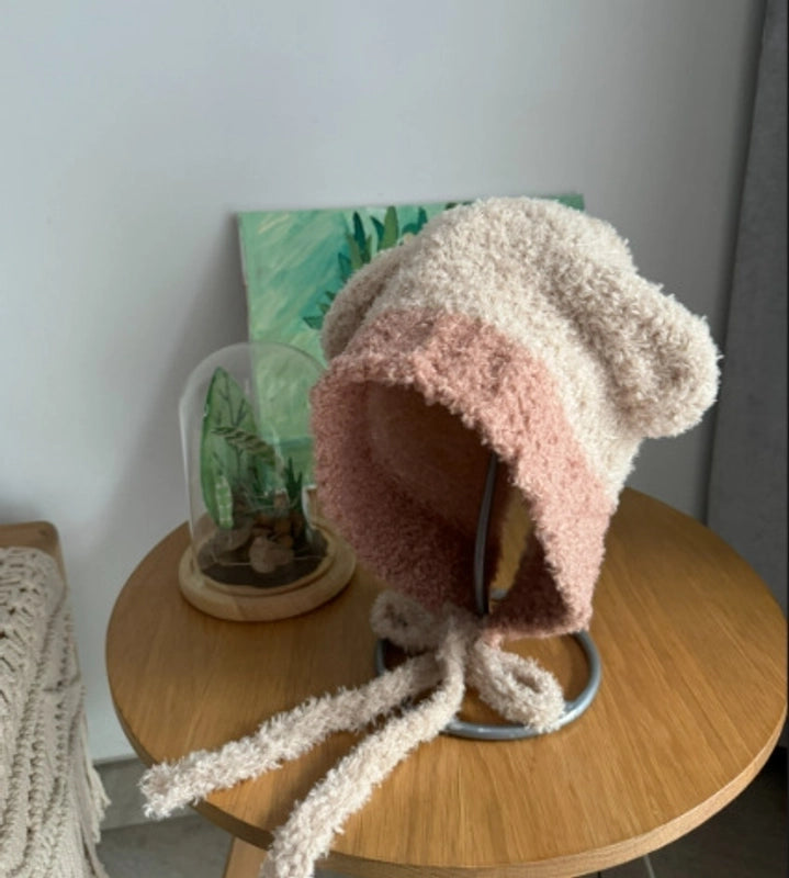 Women’s Vacation Solid Color Eaveless Wool Cap