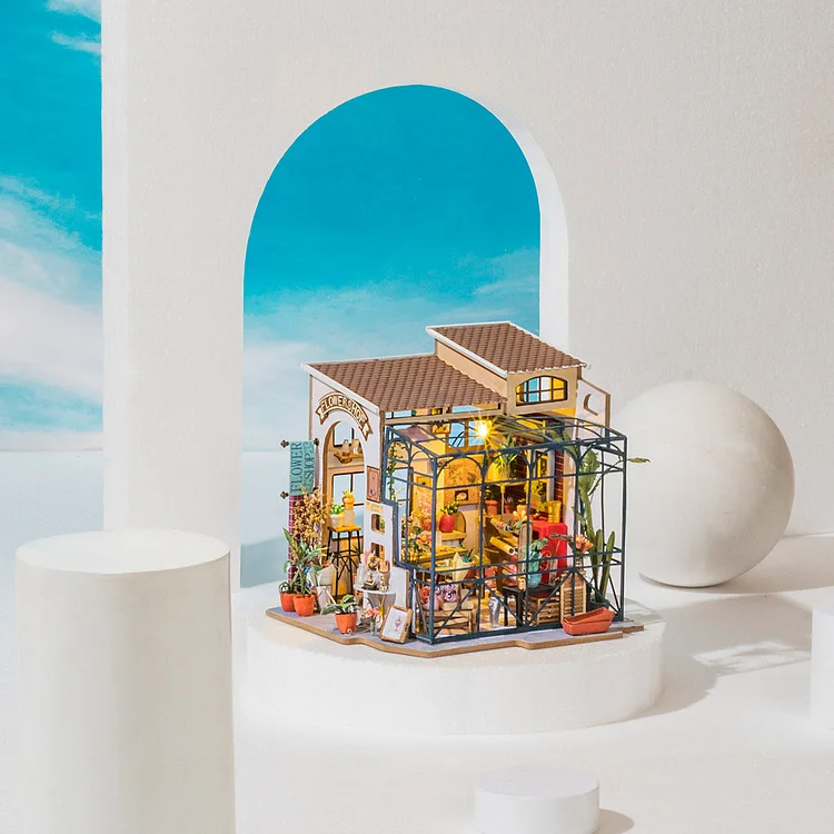 Kit maison miniature bricolage - Magasin de fleurs - Hands Craft