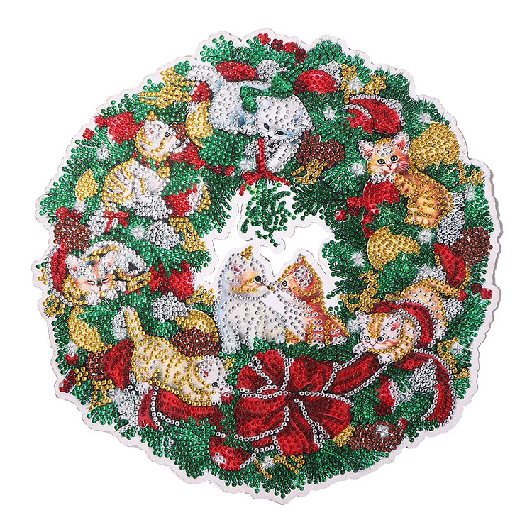 5D DIY Diamond Painting Christmas Crystal Wreath Kit Art Home Decor (HH008) gbfke